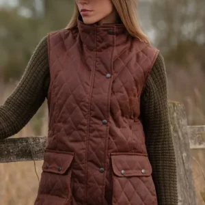 Oilskin Diamond Quilted vest