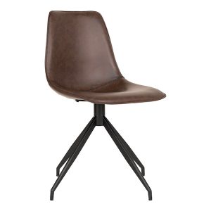 Spisebordsstol brun pu