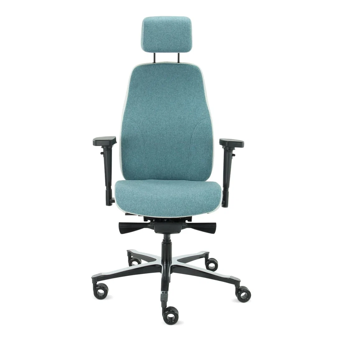 Sit And Move Therapod X2 HR Hovedstøtte Azur - Kontorstol Facet Uld Azur/Askgrå - Billede 4