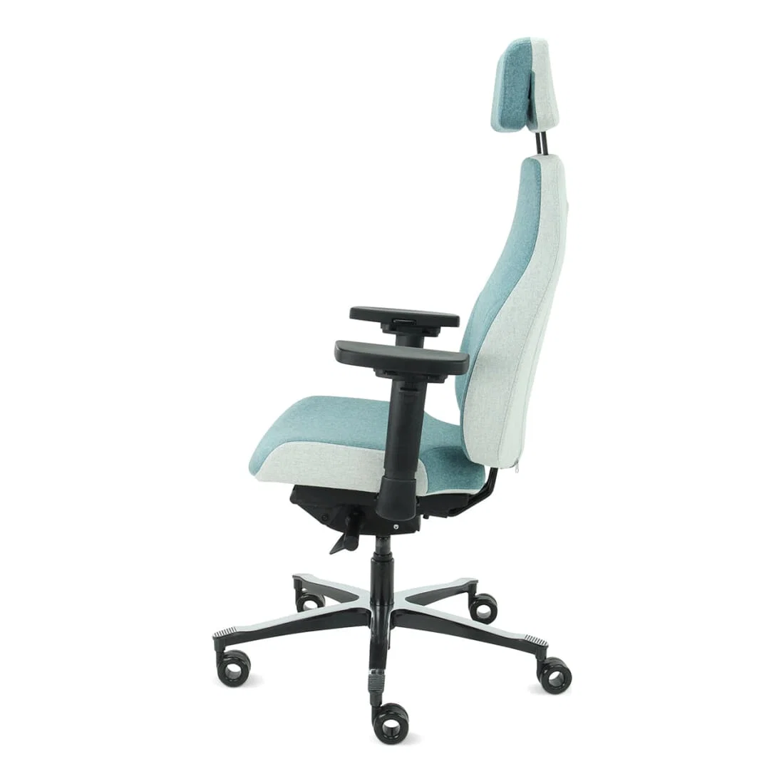 Sit And Move Therapod X2 HR Hovedstøtte Azur - Kontorstol Facet Uld Azur/Askgrå - Billede 6