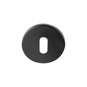 Basics Oval | Nøgleskilte i Børstet Sort - LBN2014 (1 sæt)