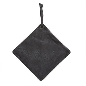 Grydelap i Vintage Grey Full Grain læder (1 stk)