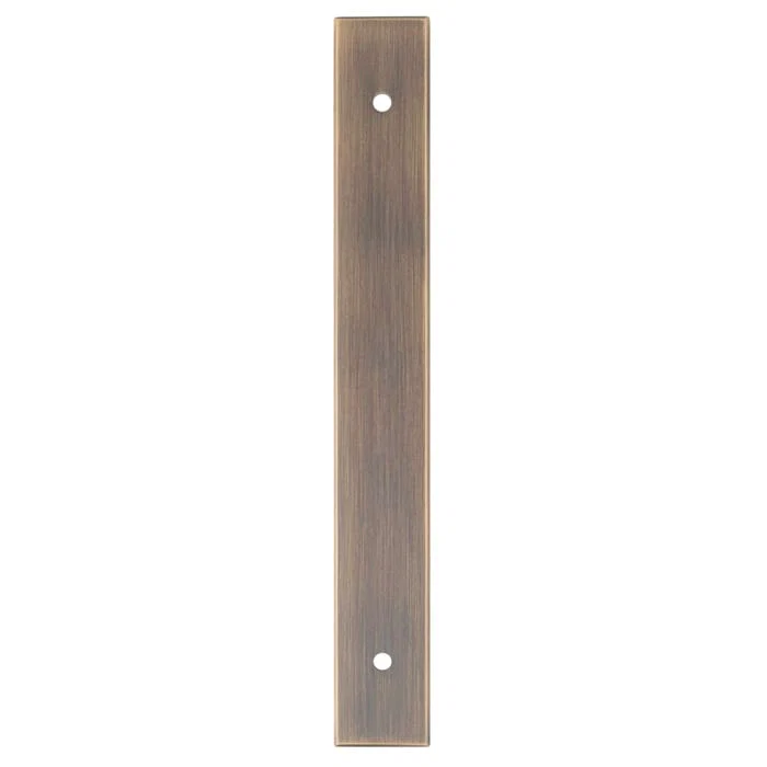 Rectangular | Bagplade i Antik Messing - Billede 3