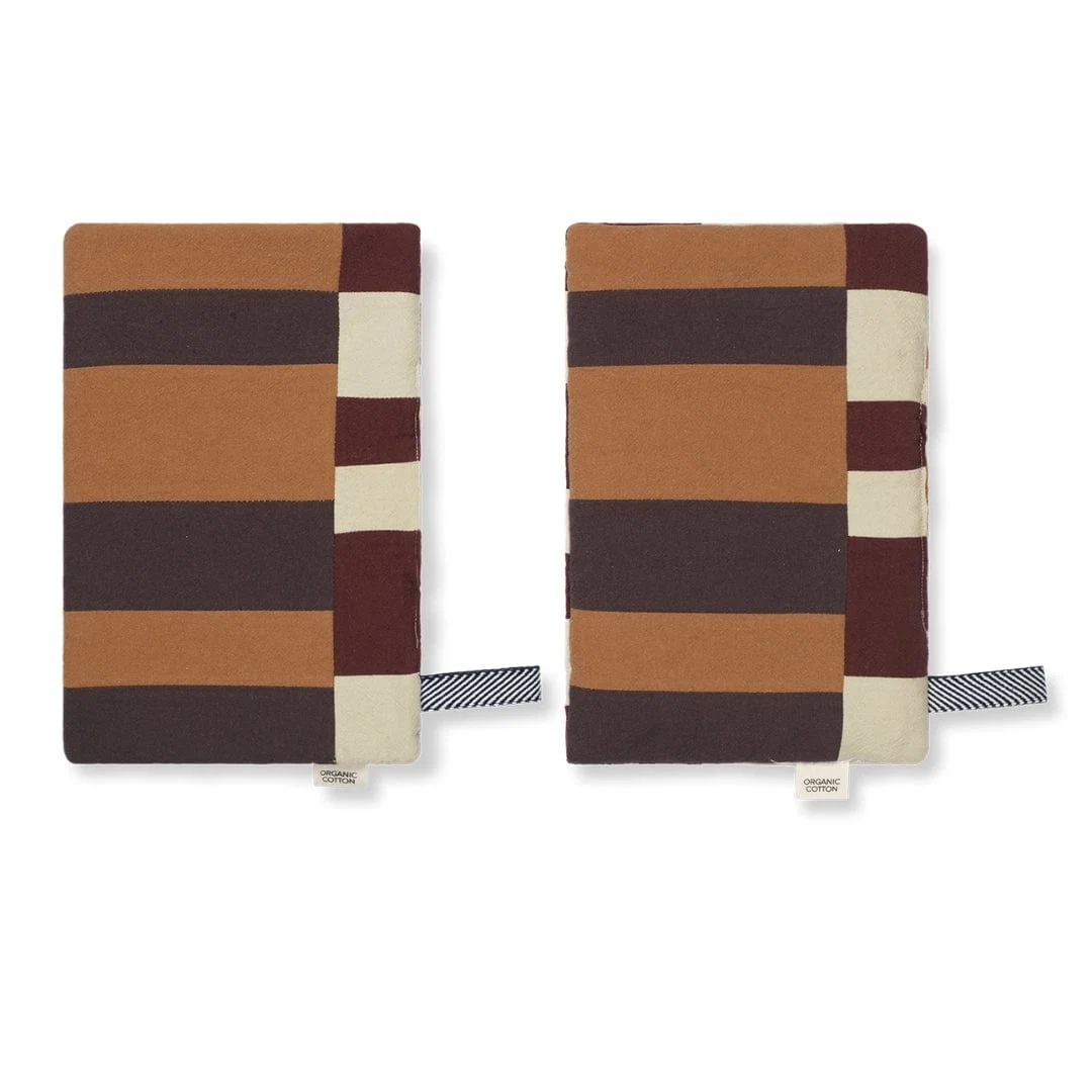 Section Pot Holder - Set of 2 - Patchwork - Billede 5