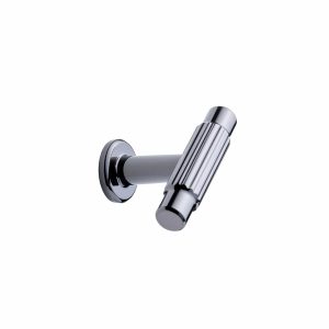 Villa T-Bar | Greb/Knop i Blank Sort Nikkel