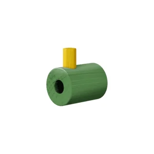 Wooden Wall Hook | Knage i Green/Yellow